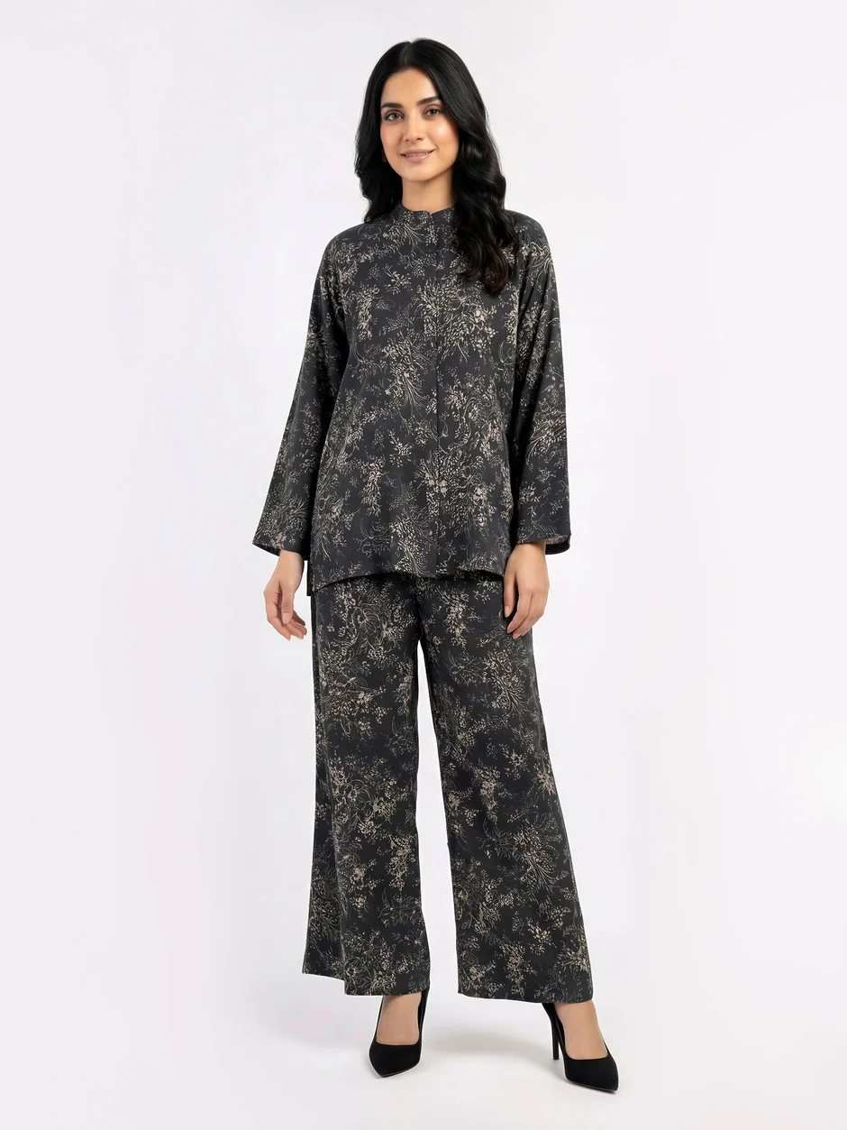 Knitted Co-ord Set-Embellished b